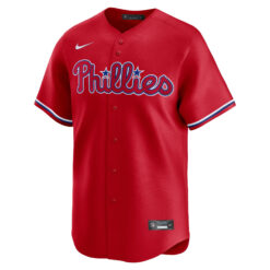 Alternative view of Trea Turner Philadelphia Phillies Red Alternate Limited Jersey - All Stitched