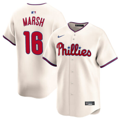 Brandon Marsh Philadelphia Phillies Cream Alternate Limited Jersey - All Stitched