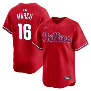 Brandon Marsh Philadelphia Phillies Red Alternate Limited Jersey - All Stitched
