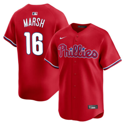 Brandon Marsh Philadelphia Phillies Red Alternate Limited Jersey - All Stitched