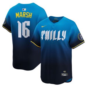 Brandon Marsh Philadelphia Phillies Navy City Connect Limited Jersey - All Stitched