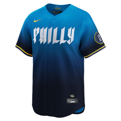 Alternative view of Brandon Marsh Philadelphia Phillies Navy City Connect Limited Jersey - All Stitched