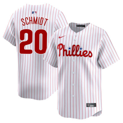 Mike Schmidt Philadelphia Phillies White Home Limited Jersey - All Stitched
