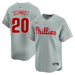 Mike Schmidt Philadelphia Phillies Grey Road Limited Jersey - All Stitched