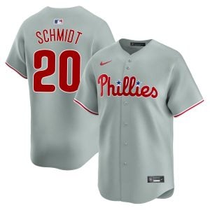 Mike Schmidt Philadelphia Phillies Grey Road Limited Jersey - All Stitched