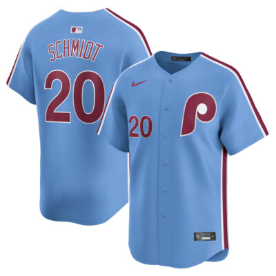 Mike Schmidt Philadelphia Phillies Light Blue Alternate Limited Jersey - All Stitched