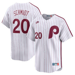 Mike Schmidt Philadelphia Phillies White Cooperstown Limited Jersey - All Stitched