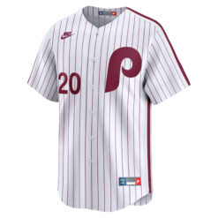 Alternative view of Mike Schmidt Philadelphia Phillies White Cooperstown Limited Jersey - All Stitched