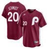 Mike Schmidt Philadelphia Phillies Red Cooperstown Limited Jersey - All Stitched
