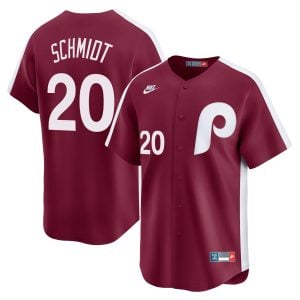 Mike Schmidt Philadelphia Phillies Red Cooperstown Limited Jersey - All Stitched