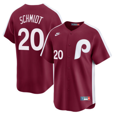 Mike Schmidt Philadelphia Phillies Red Cooperstown Limited Jersey - All Stitched