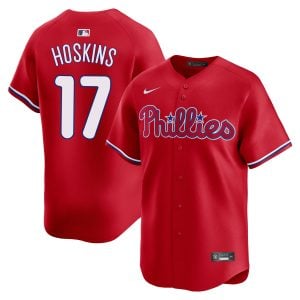 Rhys Hoskins Philadelphia Phillies Red Alternate Limited Jersey - All Stitched