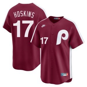 Rhys Hoskins Philadelphia Phillies Red Cooperstown Limited Jersey - All Stitched
