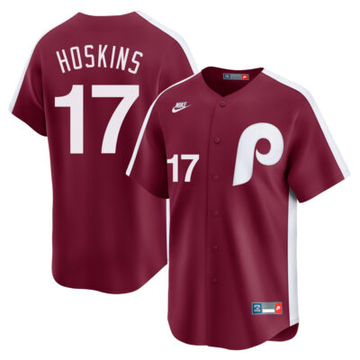 Rhys Hoskins Philadelphia Phillies Red Cooperstown Limited Jersey - All Stitched