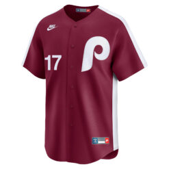 Alternative view of Max Kepler Philadelphia Phillies Red Cooperstown Limited Jersey - All Stitched
