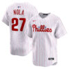 Aaron Nola Philadelphia Phillies White Home Limited Jersey - All Stitched