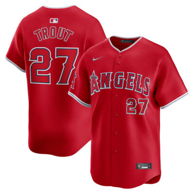Mike Trout Los Angeles Angels Red Alternate Limited Jersey - All Stitched