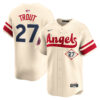 Mike Trout Los Angeles Angels Natural City Connect Limited Jersey - All Stitched