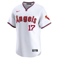 Alternative view of Shohei Ohtani Los Angeles Angels White Alternate Limited Jersey - All Stitched
