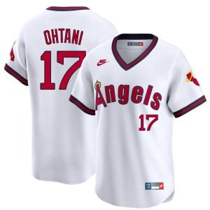 Shohei Ohtani Los Angeles Angels White Cooperstown Limited Jersey - All Stitched