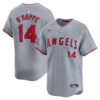 Logan O'Hoppe Los Angeles Angels Grey Road Limited Jersey - All Stitched