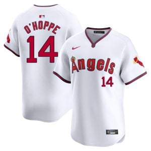 Logan O'Hoppe Los Angeles Angels White Alternate Limited Jersey - All Stitched