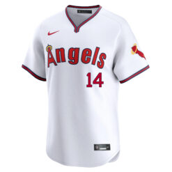 Alternative view of Logan O'Hoppe Los Angeles Angels White Alternate Limited Jersey - All Stitched