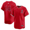 Logan O'Hoppe Los Angeles Angels Red Alternate Limited Jersey - All Stitched