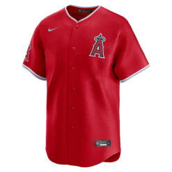 Alternative view of Logan O'Hoppe Los Angeles Angels Red Alternate Limited Jersey - All Stitched
