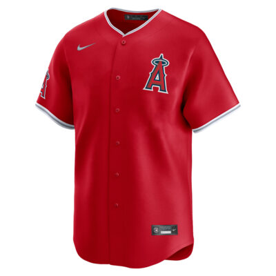 Alternative view of Logan O'Hoppe Los Angeles Angels Red Alternate Limited Jersey - All Stitched
