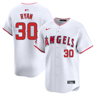 Nolan Ryan Los Angeles Angels White Home Limited Jersey - All Stitched