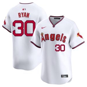 Nolan Ryan Los Angeles Angels White Alternate Limited Jersey - All Stitched