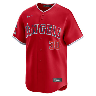 Alternative view of Nolan Ryan Los Angeles Angels Red Alternate Limited Jersey - All Stitched