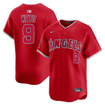 Zach Neto Los Angeles Angels Red Alternate Limited Jersey - All Stitched