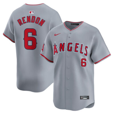 Anthony Rendon Los Angeles Angels Grey Road Limited Jersey - All Stitched