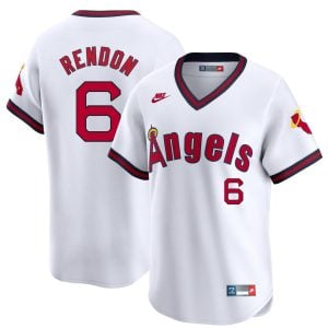 Anthony Rendon Los Angeles Angels White Cooperstown Limited Jersey - All Stitched