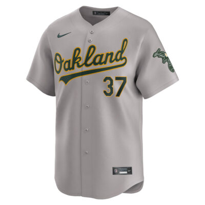 Alternative view of Tyler Soderstrom Oakland Athletics Grey Road Limited Jersey - All Stitched