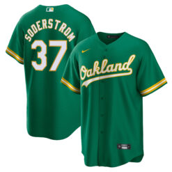 Tyler Soderstrom Oakland Athletics Green Alternate Jersey - All Stitched