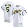 Jacob Wilson Oakland Athletics White Home Limited Jersey - All Stitched