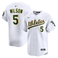 Jacob Wilson Oakland Athletics White Home Limited Jersey - All Stitched