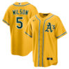 Jacob Wilson Oakland Athletics Gold Alternate Jersey - All Stitched
