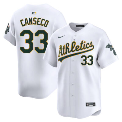 Jose Canseco Oakland Athletics White Home Limited Jersey - All Stitched