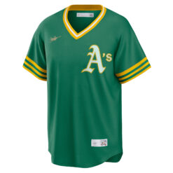 Alternative view of Jose Canseco Oakland Athletics Green Cooperstown Collection Jersey - All Stitched