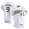 Reggie Jackson Oakland Athletics White Home Limited Jersey - All Stitched