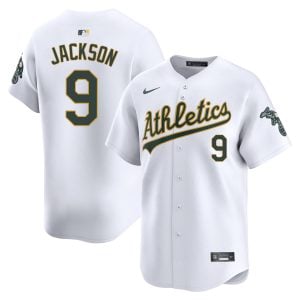 Reggie Jackson Oakland Athletics White Home Limited Jersey - All Stitched