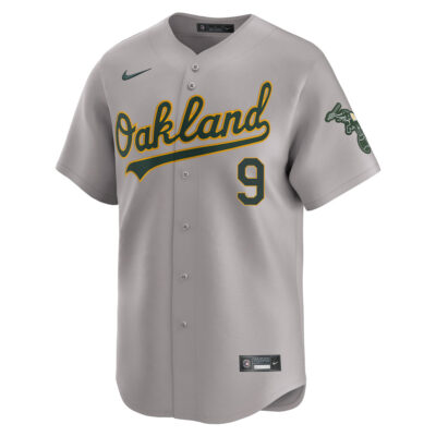 Alternative view of Reggie Jackson Oakland Athletics Grey Road Limited Jersey - All Stitched