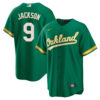 Reggie Jackson Oakland Athletics Green Alternate Jersey - All Stitched