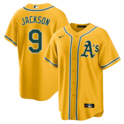 Reggie Jackson Oakland Athletics Gold Alternate Jersey - All Stitched