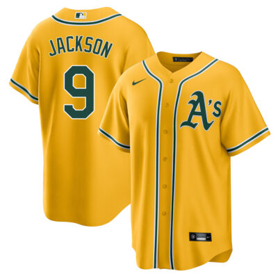 Reggie Jackson Oakland Athletics Gold Alternate Jersey - All Stitched