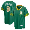 Reggie Jackson Oakland Athletics Green Cooperstown Collection Jersey - All Stitched